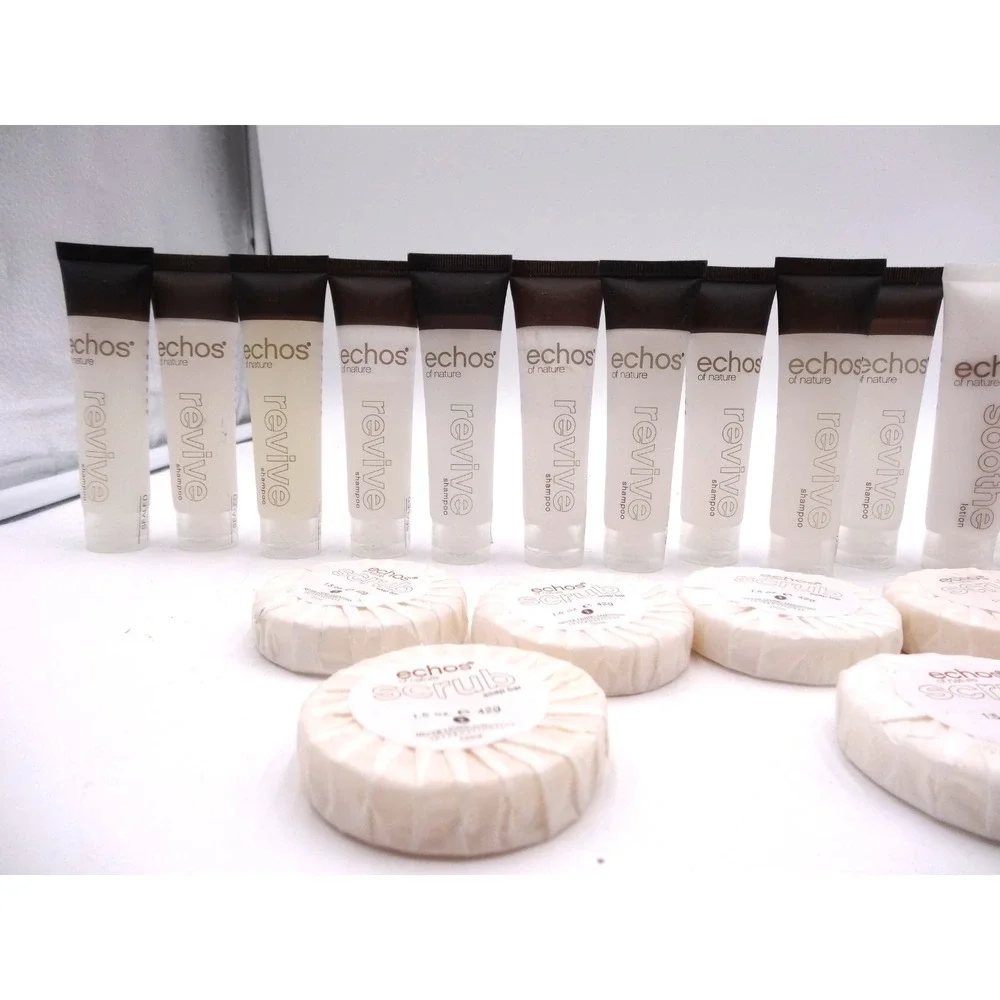 Echos‎ of Nature Renew Shampoo  and Lotion 1.25 fl oz each and Soap 30 Pcs NEW